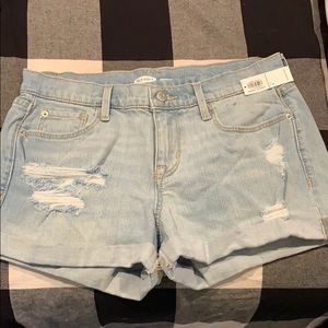 Old navy distressed jean shorts